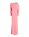 Patrizia Pepe Sera Woman Maxi Dress Coral Size 3 Acetate, Polyamide, Elastane In Red