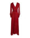 Patrizia Pepe Sera Woman Maxi Dress Red Size 10 Viscose In Red