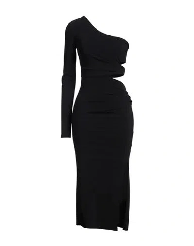 Patrizia Pepe Sera Woman Midi Dress Black Size 2 Polyamide, Elastane
