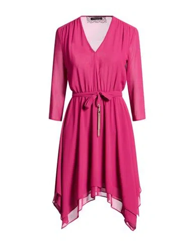 Patrizia Pepe Sera Woman Midi Dress Magenta Size 2 Polyester In Pink