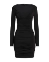 Patrizia Pepe Sera Woman Mini Dress Black Size 2 Polyamide, Elastane In Black
