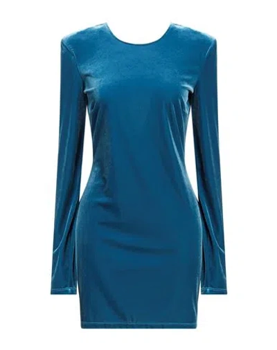 Patrizia Pepe Sera Woman Mini Dress Blue Size 2 Polyester, Elastane