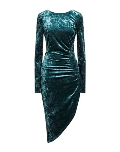 Patrizia Pepe Sera Woman Mini Dress Deep Teal Size 2 Polyester, Elastane In Green