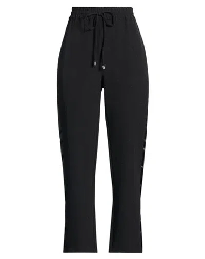 Patrizia Pepe Sera Woman Pants Black Size 12 Polyester, Elastane