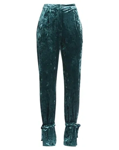 Patrizia Pepe Sera Woman Pants Deep Teal Size 10 Polyester, Elastane In Green