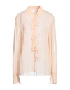 Patrizia Pepe Sera Woman Shirt Blush Size 10 Viscose In Pink