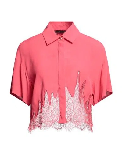 Patrizia Pepe Sera Woman Shirt Coral Size 6 Viscose, Polyamide In Red