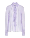 Patrizia Pepe Sera Woman Shirt Lilac Size 4 Viscose In Purple