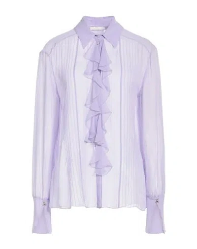 Patrizia Pepe Sera Woman Shirt Lilac Size 4 Viscose In Purple