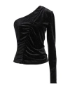 Patrizia Pepe Sera Woman Top Black Size 2 Polyester, Elastane