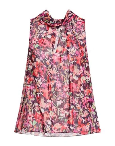 Patrizia Pepe Sera Woman Top Red Size 8 Viscose In Pink