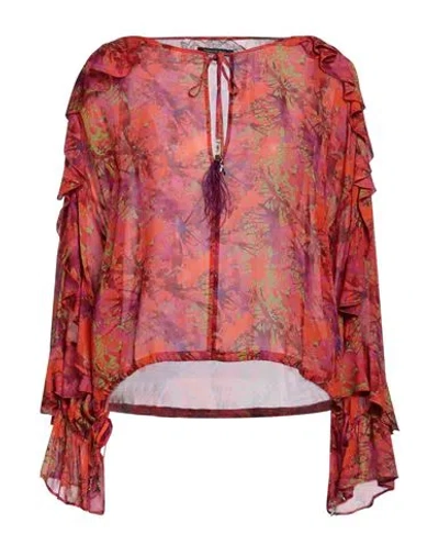 Patrizia Pepe Sera Woman Top Rust Size 6 Viscose In Red