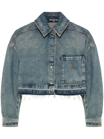 Patrizia Pepe Cropped Denim Shirt