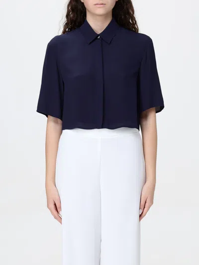 PATRIZIA PEPE SHIRT PATRIZIA PEPE WOMAN COLOR BLUE,G79080009
