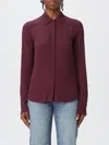 Patrizia Pepe Shirt  Woman Color Violet In Burgundy