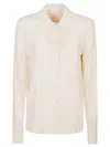 Patrizia Pepe Pleated-detail Shirt In White