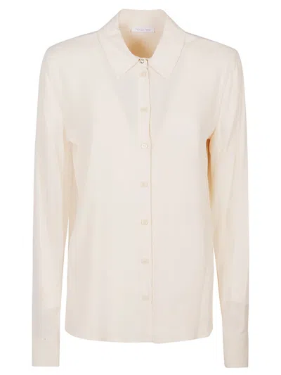 Patrizia Pepe Pleated-detail Shirt In White