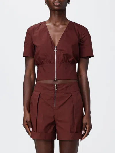 Patrizia Pepe シャツ  レディース カラー レッド In Brown