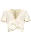 Patrizia Pepe Short Sleeves Smock In White