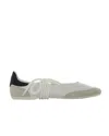 Patrizia Pepe Leather Lace-up Ballet Flats In White