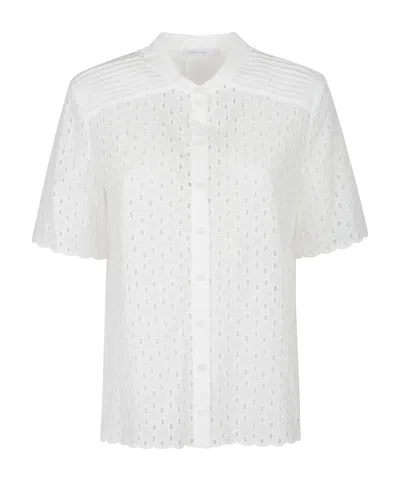 Patrizia Pepe Short Sleeve Shirt In White