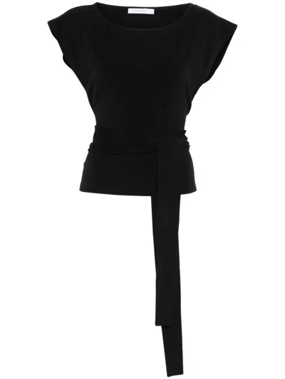 Patrizia Pepe Short-sleeve T-shirt In Black