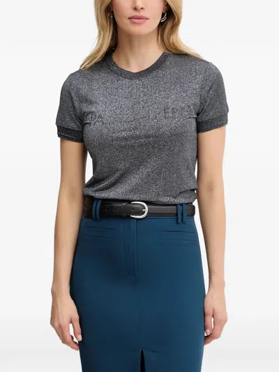 Patrizia Pepe Short-sleeve T-shirt In Gray