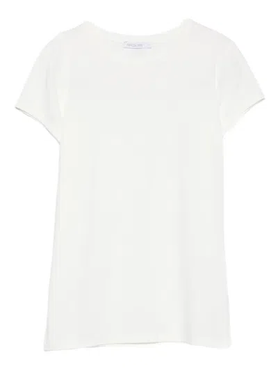 Patrizia Pepe Short Sleeve T-shirt In White