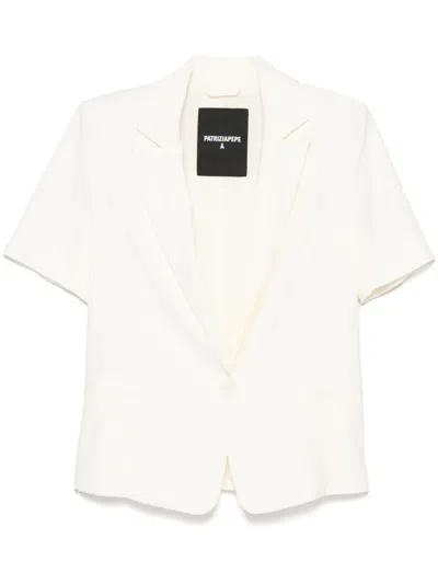 Patrizia Pepe Short-sleeves Jacket In White