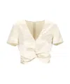 Patrizia Pepe Short Sleeves Smock In White