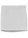 Patrizia Pepe Mélange-effect Mini Shorts In Gray