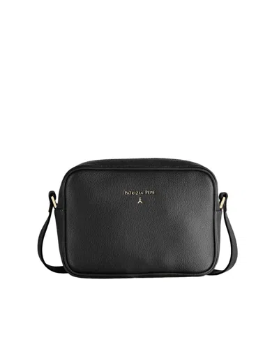 Patrizia Pepe Leather Clutch In Black
