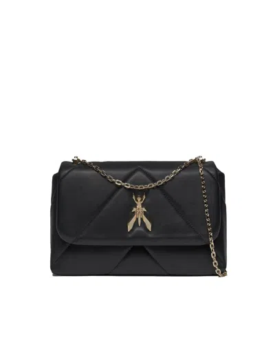 Patrizia Pepe Schultertasche Mit Steppung In Black