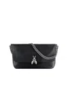 Patrizia Pepe Borsa A Spalla Grande In Pelle Con Tracolla In Catena Black In Black