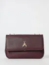 Patrizia Pepe Leather Shoulder Bag In Burgundy