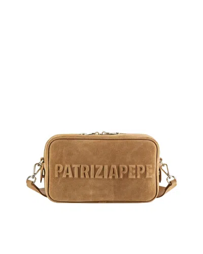 Patrizia Pepe Shoulder Bag In Nude