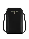 Patrizia Pepe Shoulder-strap Phone Holder In Black