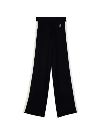 Patrizia Pepe Side-stripe Track Pants In Black