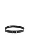 Patrizia Pepe Signature Buckle Belt In Black