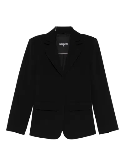 Patrizia Pepe Single-breasted Blazer In Black