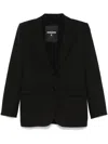 Patrizia Pepe Single-breasted Blazer In Black