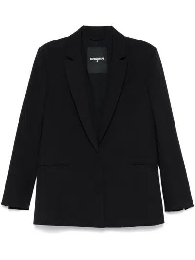 Patrizia Pepe Single-breasted Blazer In Schwarz