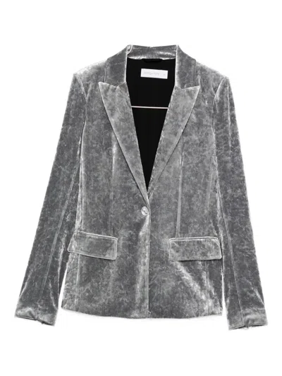 Patrizia Pepe Single-breasted Blazer In Gray