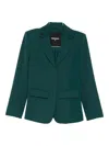 Patrizia Pepe Single-breasted Blazer In Green