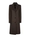 Patrizia Pepe Single-breasted Coat In Brown