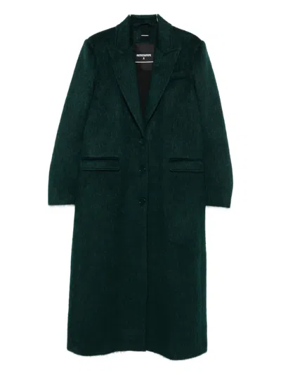 Patrizia Pepe Single-breasted Coat In Green
