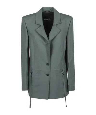 Patrizia Pepe Single-breasted Suit Jacket In Green