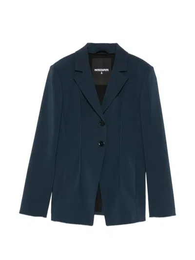Patrizia Pepe Single-breasted Blazer In Blue