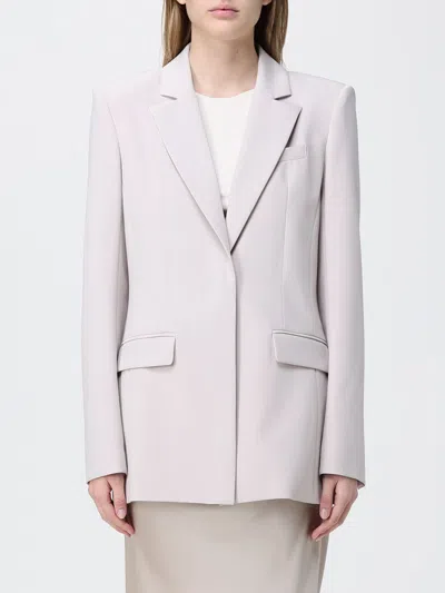 Patrizia Pepe Single-breasted Notched-lapel Blazer In Purple