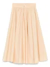 Patrizia Pepe Poplin Midi Skirt